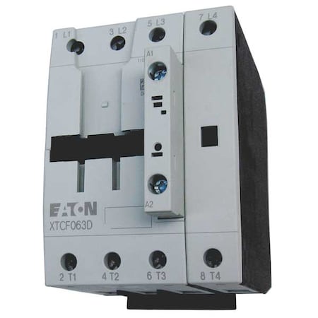 IEC Magnetic Contactor, No Auxiliary Contacts, 240V AC, 4 P, Non-Reversing, Screw MPN:XTCF063D00B