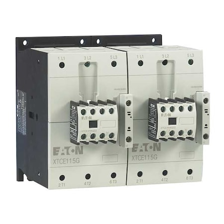 IEC Magnetic Contactor, 1NC/1NO, 24V DC, 3 P, Reversing, Screw MPN:XTCR115G11TD