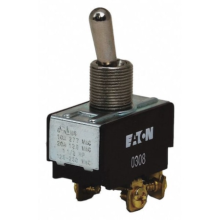 Toggle Switch, SPST, 10A at 277V, Screw MPN:XTD1F2A2