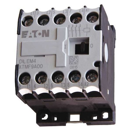 IEC Miniature Magnetic Contactor, No Auxiliary Contacts, 120V AC, 4 P, Non-Reversing, Screw MPN:XTMF9A00A