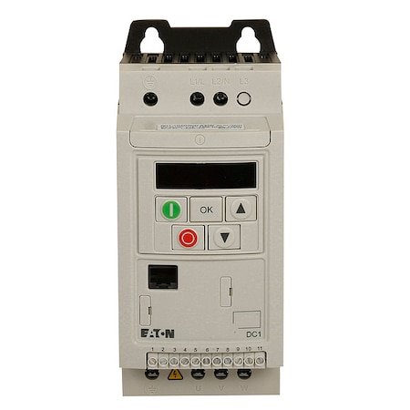 Variable Frequency Drive, 1/2 HP, 115VAC, Cutler-Hammer MPN:DC1-S17D0NN-A20CE1