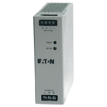 Power Supply, 100/240V AC, 24V DC, 480 W, 20 A, DIN Rail MPN:PSG480E24SMB