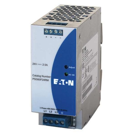 DC Power Supply, 320/600V AC, 24V DC, 960 W, 2.5 A, DIN Rail MPN:PSG60F24RM