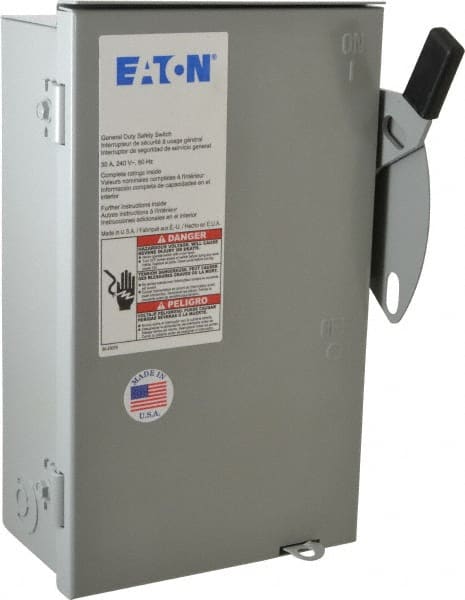 Safety Switch: NEMA 3R, 30 Amp, 240VAC MPN:DG321URB