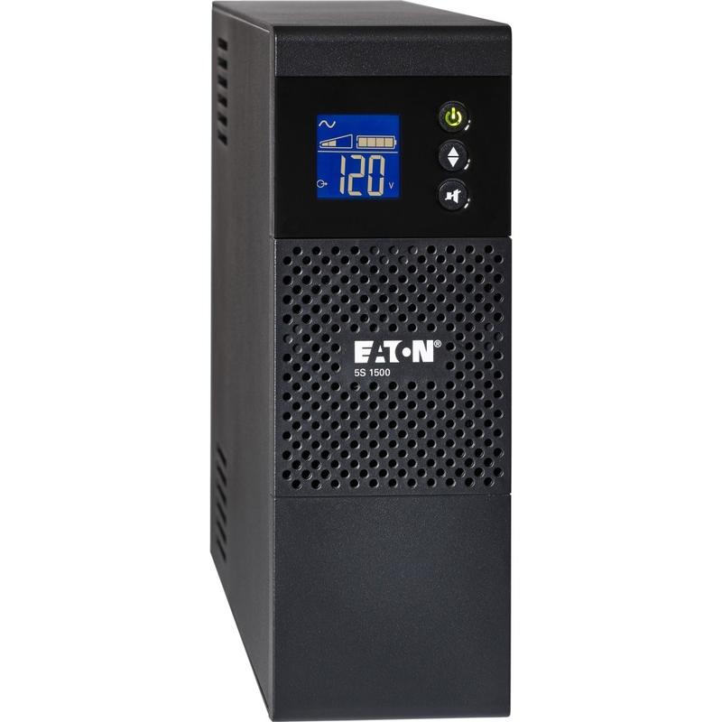 Eaton 5S UPS 1000VA 600 Watt 120V LCD Line-Interactive Battery Backup ECO USB - Tower - 3 Minute Stan - 5S1000LCD MPN:5S1000LCD
