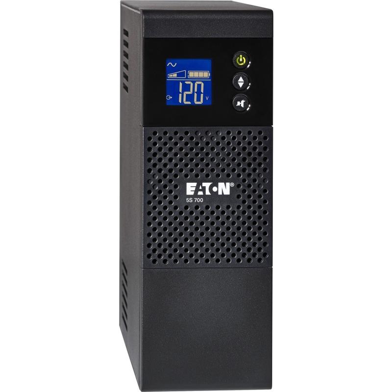Eaton 5S UPS 700 VA 420 Watt 120V Line-Interactive Battery Backup Tower USB LCD - Tower - 2 Minute Stan - 5S700LCD MPN:5S700LCD