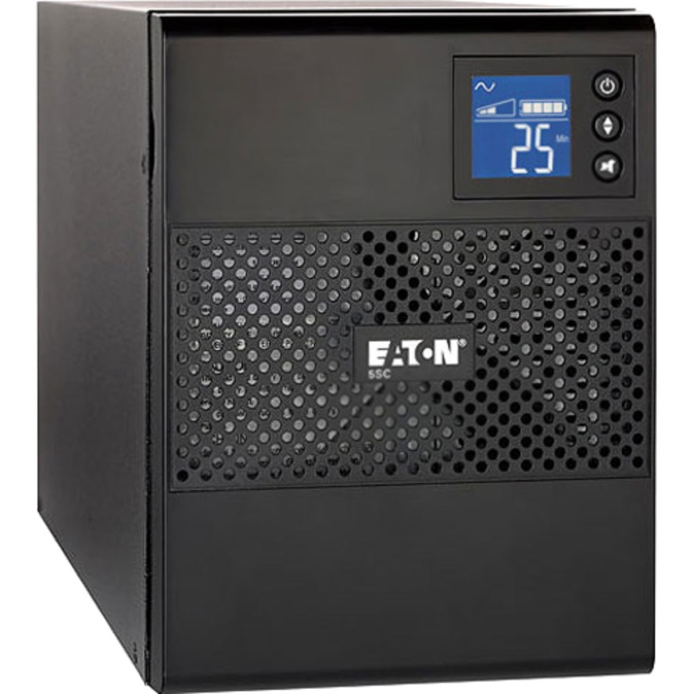 Eaton 5SC UPS 1500 VA 1080 Watt 120V Line-Interactive Battery Backup Tower USB - Tower - 5 Minute Stand-by - 110 V AC Input - 8 x NEMA 5-15R MPN:5SC1500