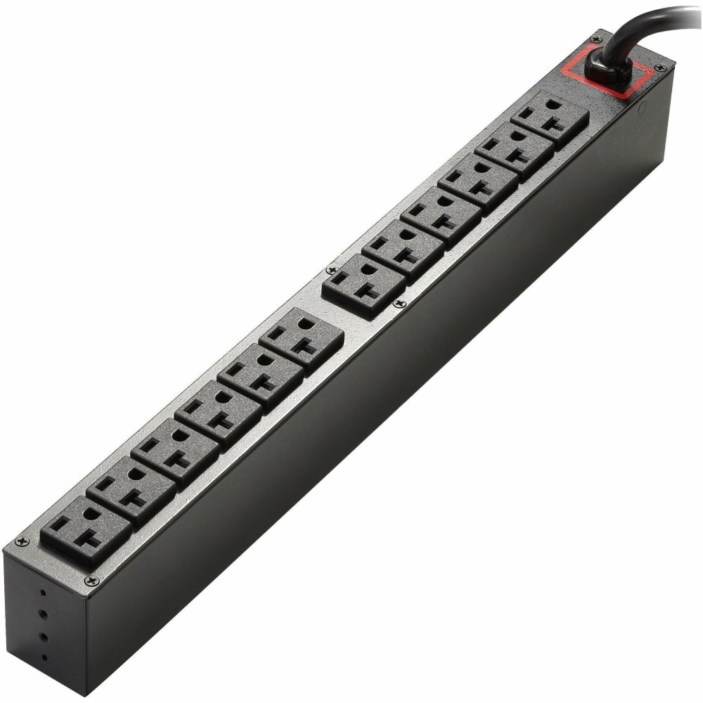 Eaton Flex PDU 1.92 kW max 110-125V 16A 12 Outlets 1U Single-Phase PDU, EFLXL2000RPDU1U MPN:EFLXL2000R-PDU1U