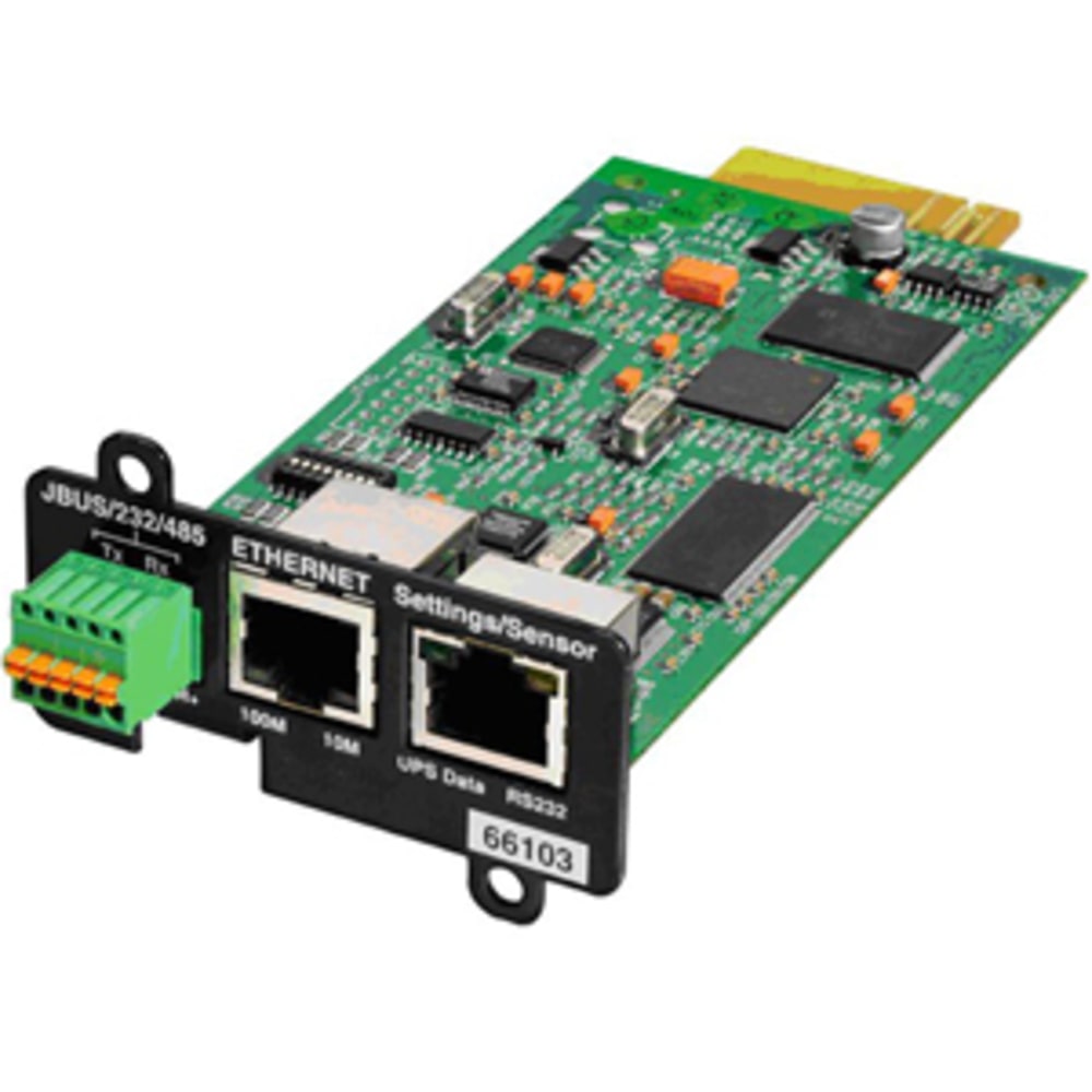 Eaton Remote Power Management Adapter - 1 x Network (RJ-45) Port(s) - Serial MPN:MODBUS-MS