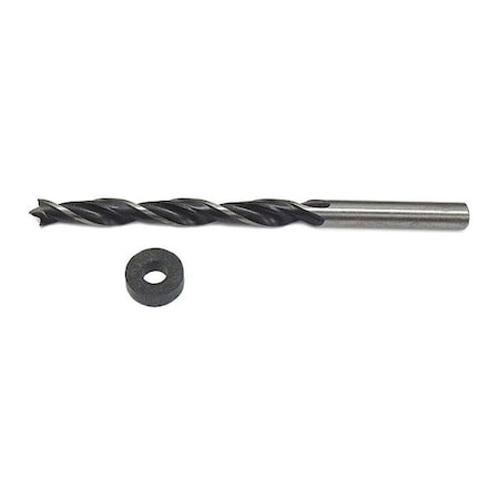 Brad Point Drill Bit, HSS, 1/4 in. MPN:30037