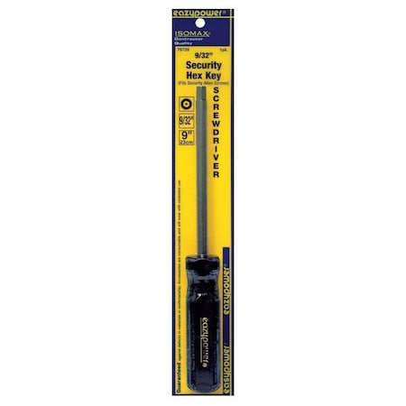 Tamper Resistant Hex Screwdriver 9/32 in Round MPN:79729