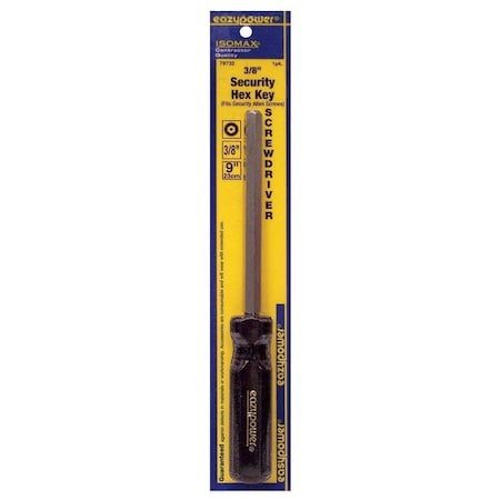 Tamper Resistant Hex Screwdriver 3/8 in Round MPN:79732