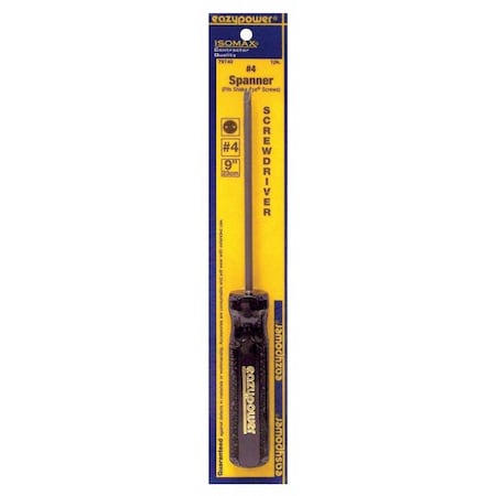 Tamper Resistant Spanner Screwdriver #4 Round MPN:79740