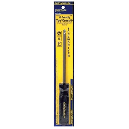 Tamper Resistant Torq-Set Screwdriver #8 Round MPN:79750