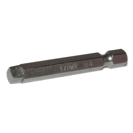Sqaure Recess Power Bit, Size R4, 2
