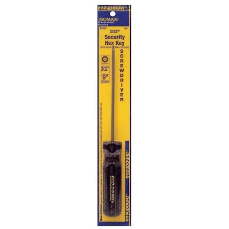Tamper Resistant Hex Screwdriver 3/32 in Round MPN:86250