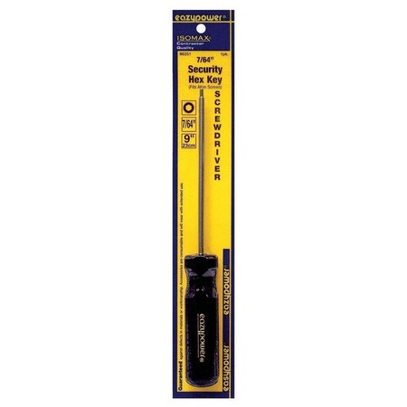 Tamper Resistant Hex Screwdriver 7/64 in Round MPN:86251