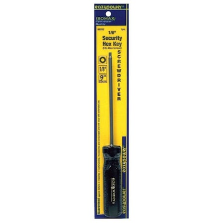 Tamper Resistant Hex Screwdriver 1/8 in Round MPN:86252