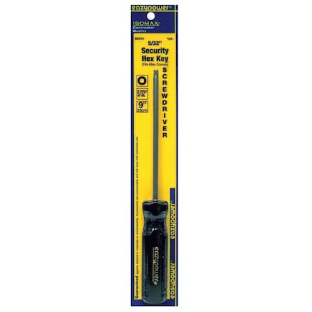 Tamper Resistant Hex Screwdriver 5/32 in Round MPN:86254