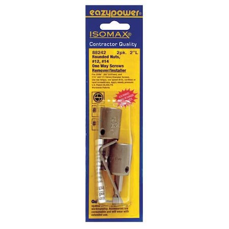 One Way Screw Remover, No.12, No.14, PK2 MPN:88242