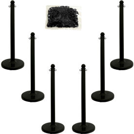 Mr. Chain® Medium Duty Plastic Stanchion Kit with 2