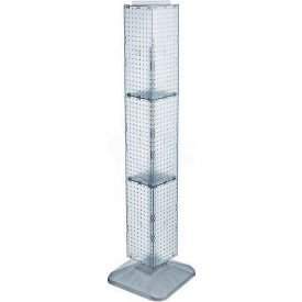 Global Approved 703389-CLR 4-Sided Interlocking Pegboard Display 8