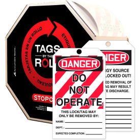 Accuform TAR125 Danger Do Not Operate Tag PF-Cardstock 250/Roll TAR125