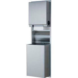 Bobrick® ClassicSeries™ Recessed Convertible Paper Towel Roll Dispenser/Receptacle B-3961
