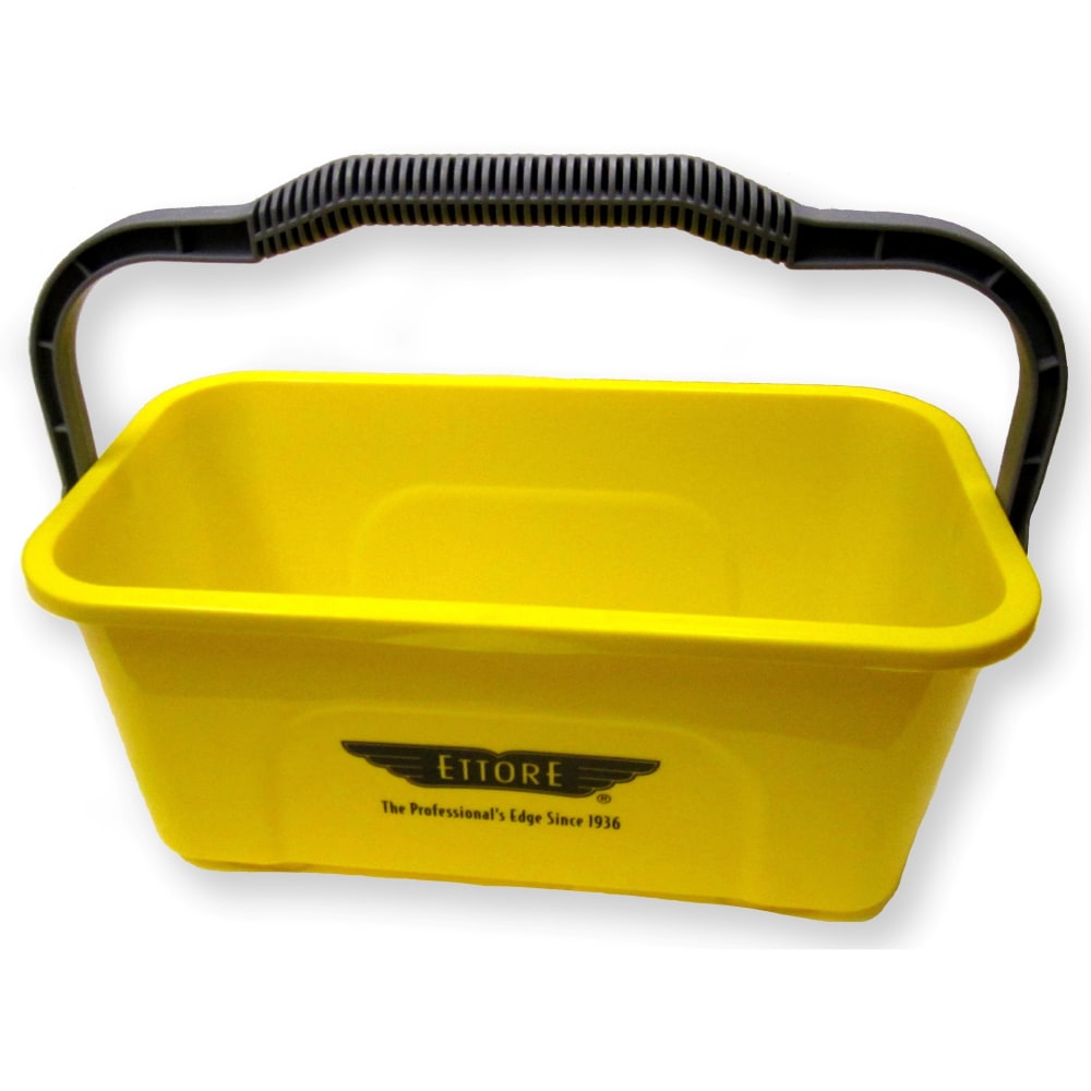Ettore Super Compact Bucket - 3 gal - Heavy Duty, Sturdy Handle, Compact, Ergonomic Grip - 7.3in x 17.5in - Yellow - 1 Each MPN:86000