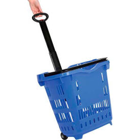 Good L ® Plastic Roller Shopping Basket 40 Liter 18