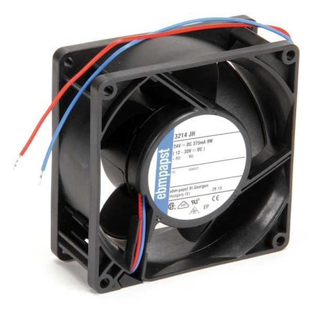 Axial Fan, Square, 24V DC, Fiberglass Reinforced Plastic, 3 5/8 in W. MPN:3214JH
