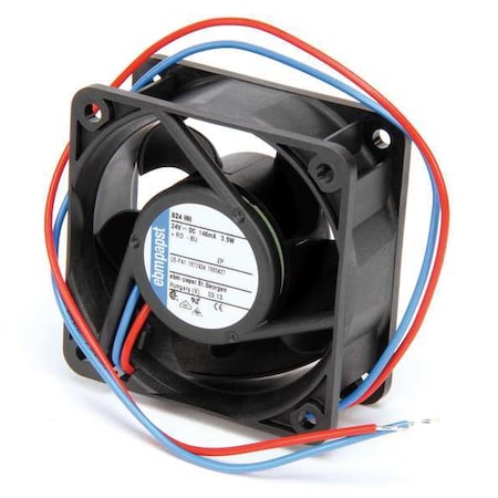 Axial Fan, Square, 24V DC, Fiberglass Reinforced Plastic, 2 5/16 in W. MPN:624HH