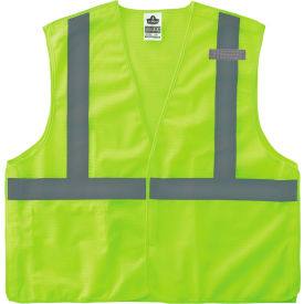 Ergodyne GloWear 8215BA-S Breakaway Mesh Hi-Vis Safety Vest Class 2 Economy 5XL Lime 24549