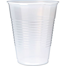 Fabri-Kal® RK Ribbed Cold Drink Cups 12 oz. Cap. Translucent 50/Sleeve 20 Sleeves/Carton 9508028
