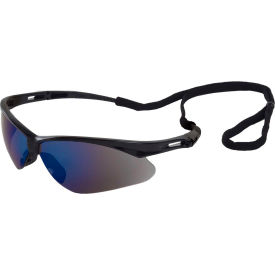 ERB® Octane® Safety Glasses Blue Mirror Lens Black Frame Pack of 12 WEL15332BKBM - Pkg Qty 12