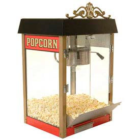 BenchMark USA 11080 Street Vendor 8 oz Red Popcorn Machine 120V 1430W 11080