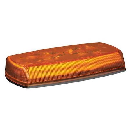 Mini Lightbar, Amber, Permanent, 8 Heads MPN:5580A