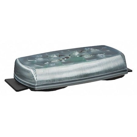 Mini Lightbar, LED, Amber/Clear, 15