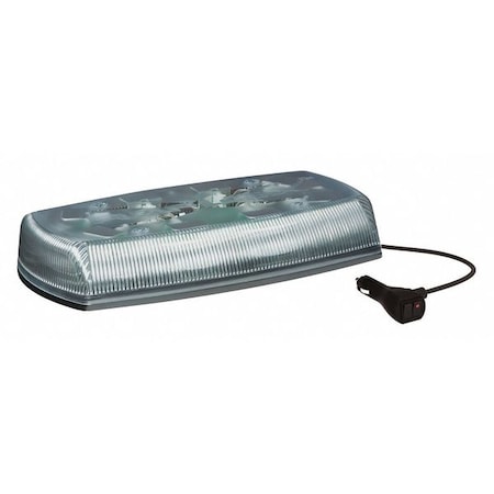 Mini Lightbar, LED, Amber/Clear, 15