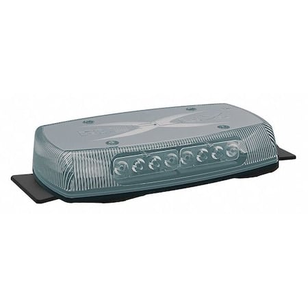 Mini Lightbar, LED, Amber/Clear, 15