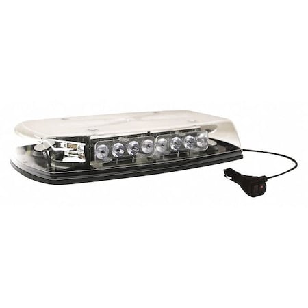 Mini Lightbar, LED, Amber/Clear, 15