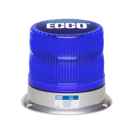 Led Beacon, 12-24Vdc, 11 Patterns, Blue MPN:7960B