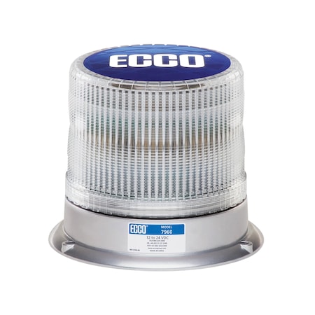 Led Beacon, 12-24Vdc, 11 Patterns, Clear MPN:7960CC