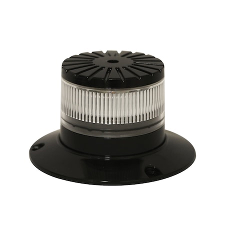 LED Beacon, Round, Class 2, Clear Lens, 3