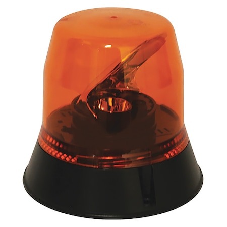 Rotating Beacon, Amber, Permanent, 6
