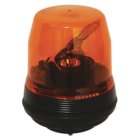 Rotating Beacon, Amber, Permanent, 6
