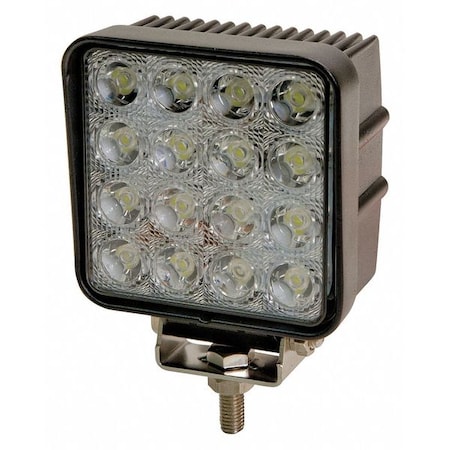 Flood Light, 2400 lm, Square, LED, 3-1/2
