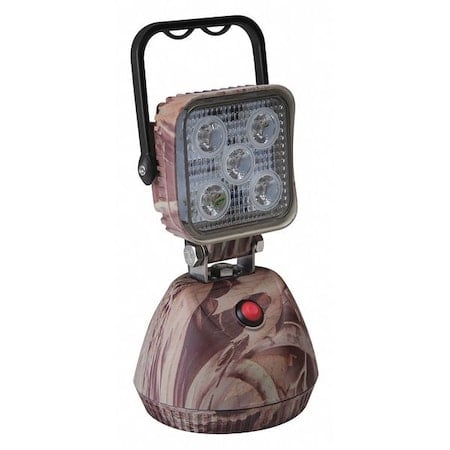 Work Light, 600 lm, Square, LED, 8-3/4