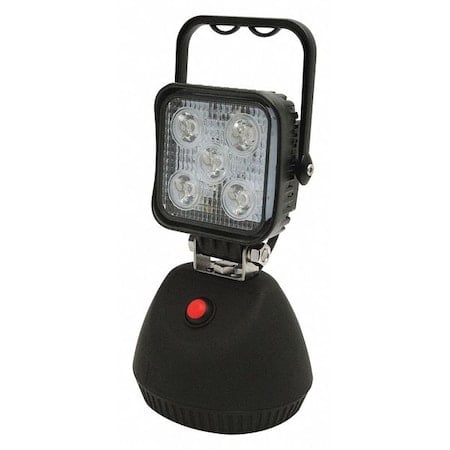 Work Light, 600 lm, Square, LED, 8-3/4
