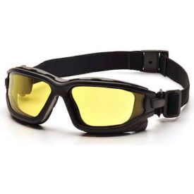 I-Force™ Safety Glasses Amber Anti-Fog Lens Black Temples/Strap SB7030SDT - Pkg Qty 12